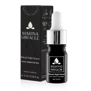 Naktinis serumas vyriškai odai- MARINA MIRACLE 5ml/30 ml - Image 3