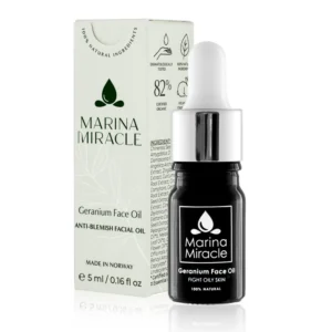 Veido aliejus su Geraniumu - MARINA MIRACLE  5ml - Image 2