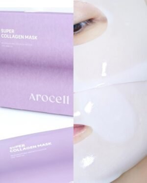 Arocell Super Power Mask EX – intensyviai drėkinanti kaukė su kolagenu 1 vnt. - Image 3