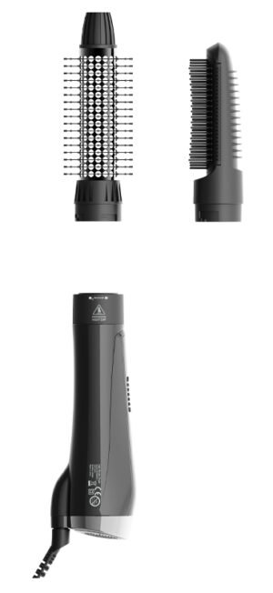 Karšto oro plaukų formuotuvas-džiovintuvas, 1000W OSOM6615 - Image 4